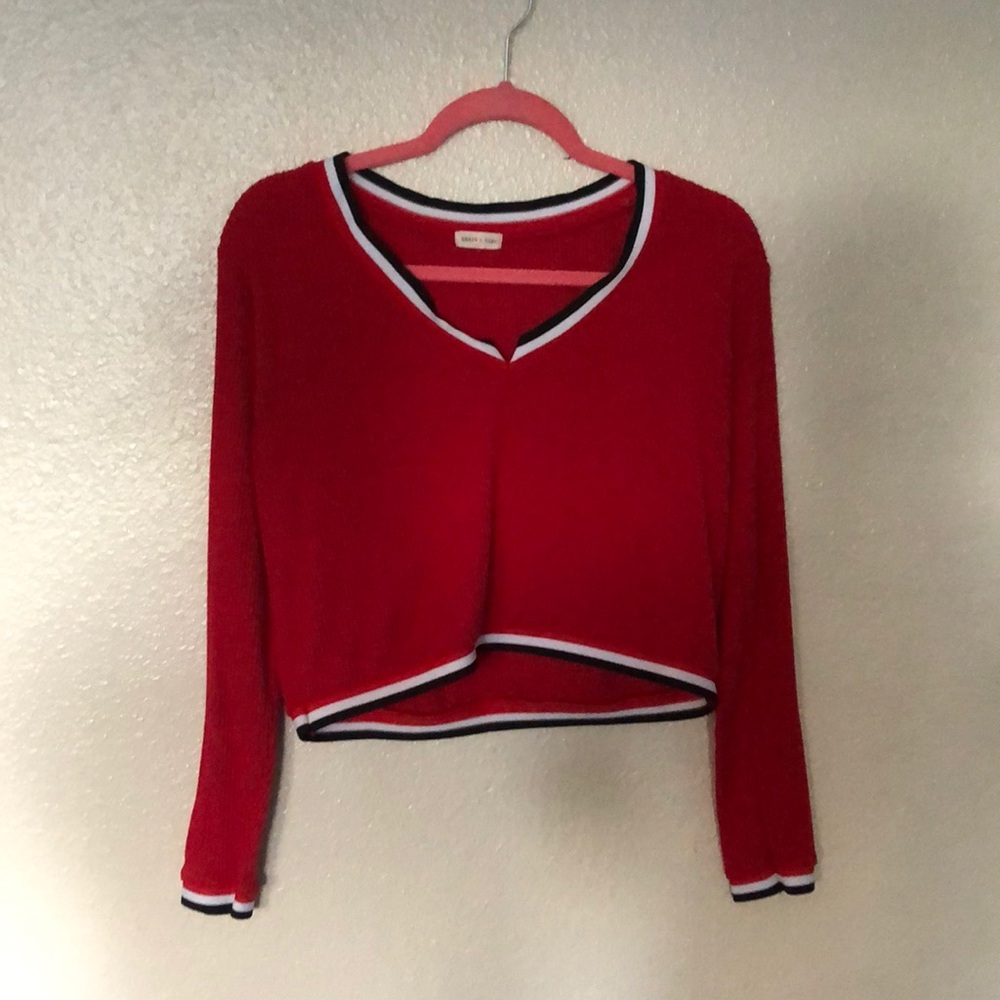 Long sleeve crop top